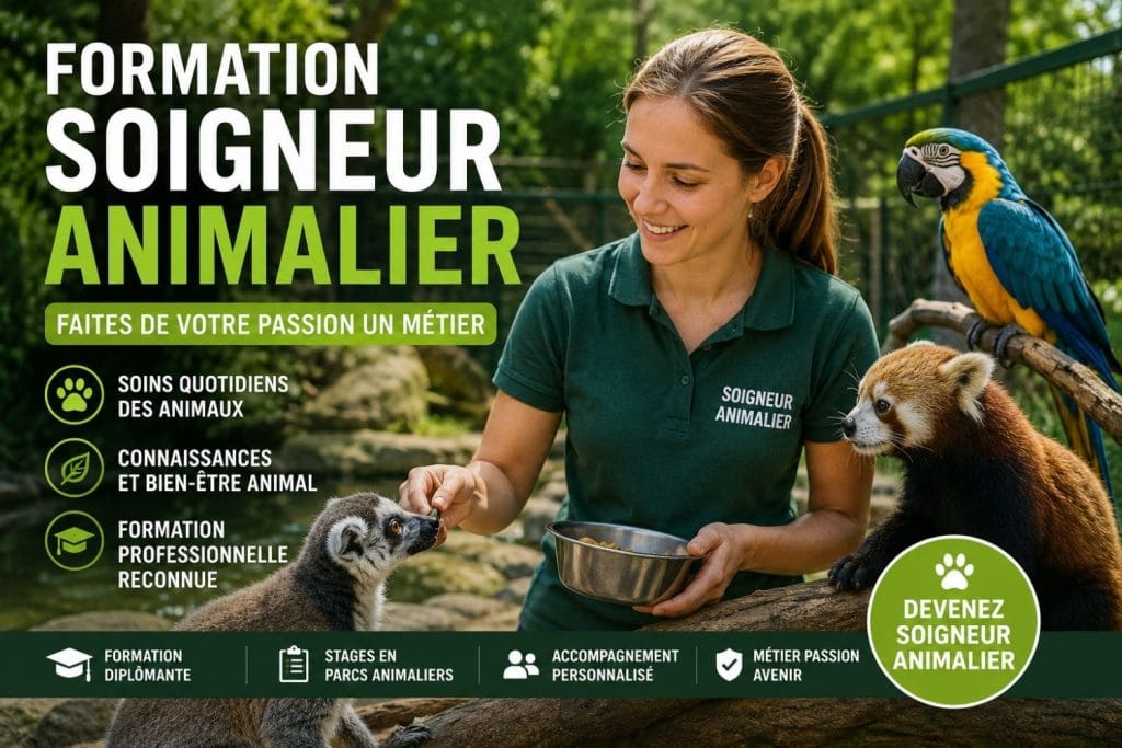 Formation Soigneur Animalier 2026 : Centres, programmes et débouchés